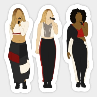 Little Mix Salute tour black, white and red outfit OT3 Sticker